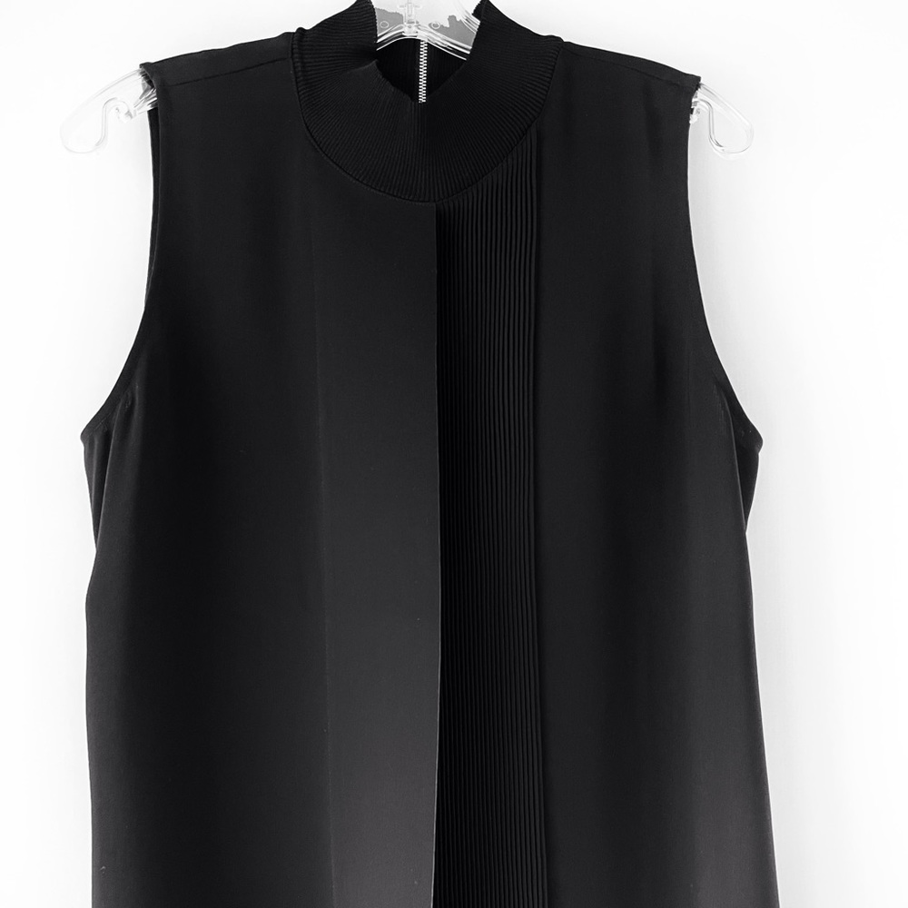 Black stylish blouse/top - “Black Label” by Chico’s.  Size 2. EUC. Worn once.